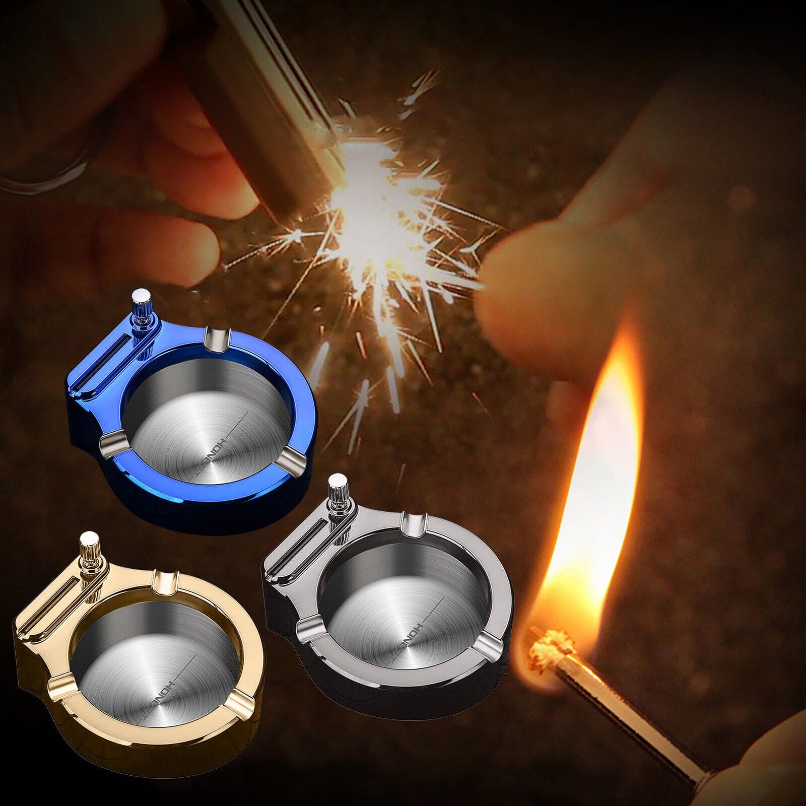 EmberEase™ — Command Every Smoke Break with Spotless Style and Instant Fire