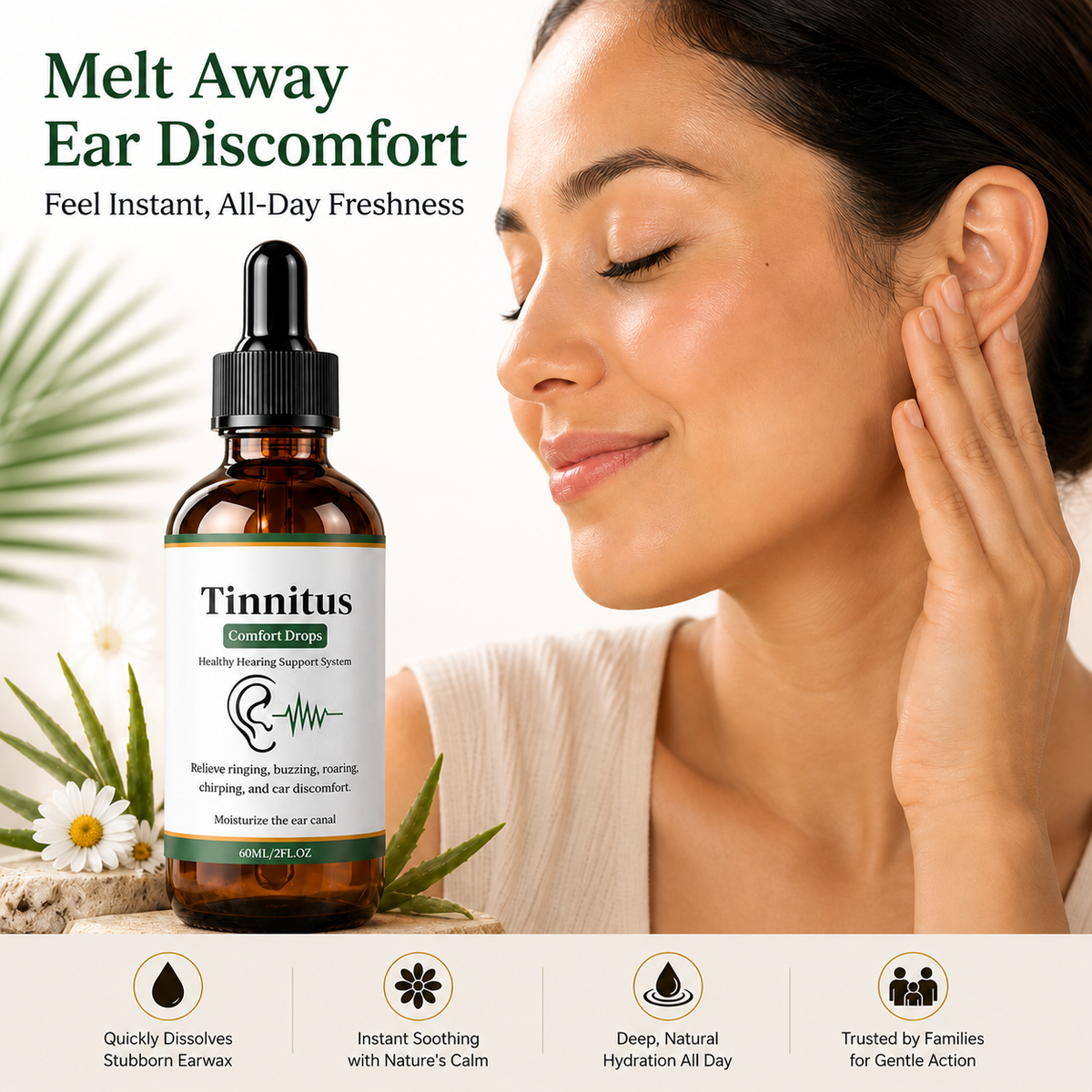 SerenEar™ — Melt Away Ear Discomfort and Feel Instant, All-Day Freshness