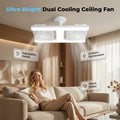 ZephyrLuxe™ — Command Your Comfort with Cool Air and Mood-Light Magic