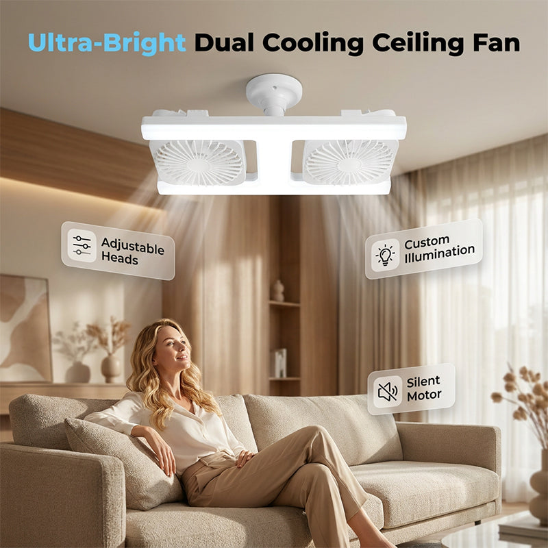 ZephyrLuxe™ — Command Your Comfort with Cool Air and Mood-Light Magic