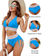 SilqueAura™ High Waisted Sculpting Bikini Set — Unleash Jaw-Dropping Curves and Confidence All Day Long