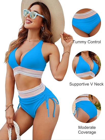 SilqueAura™ High Waisted Sculpting Bikini Set — Unleash Jaw-Dropping Curves and Confidence All Day Long