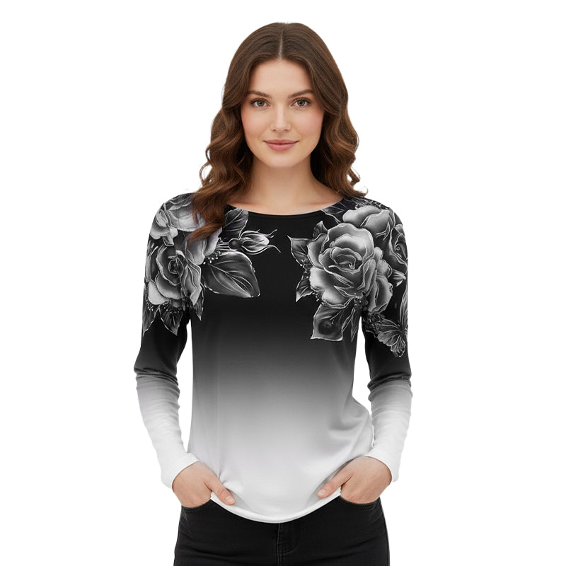 VelvetLilac™ Floral Long Sleeve — Slip into Breathable Elegance That Turns Heads Effortlessly
