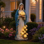 Virgin Mary Rose Garden Light™ — Warm Your Heart with a Radiant Glow of Hope and Peace