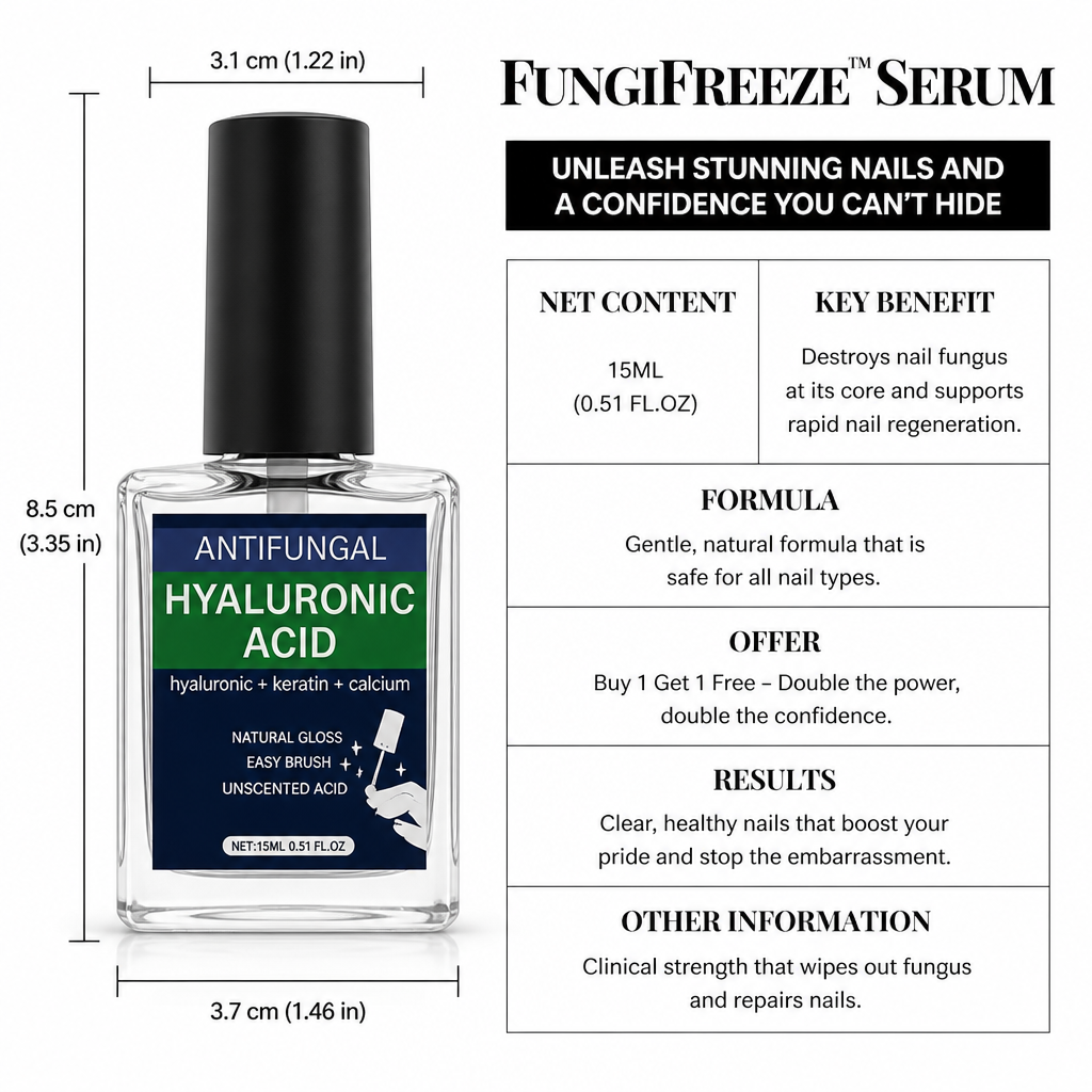 FungiFreeze™ Serum — Unleash Stunning Nails and a Confidence You Can’t Hide