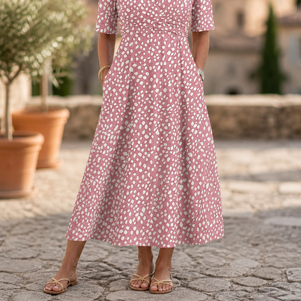 LunaVera™ Polka Dot Midi Dress — Effortless Elegance That Hides Flaws and Boosts Your Confidence