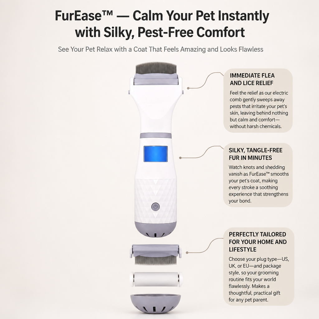 FurEase™ — Calm Your Pet Instantly with Silky, Pest-Free Comfort