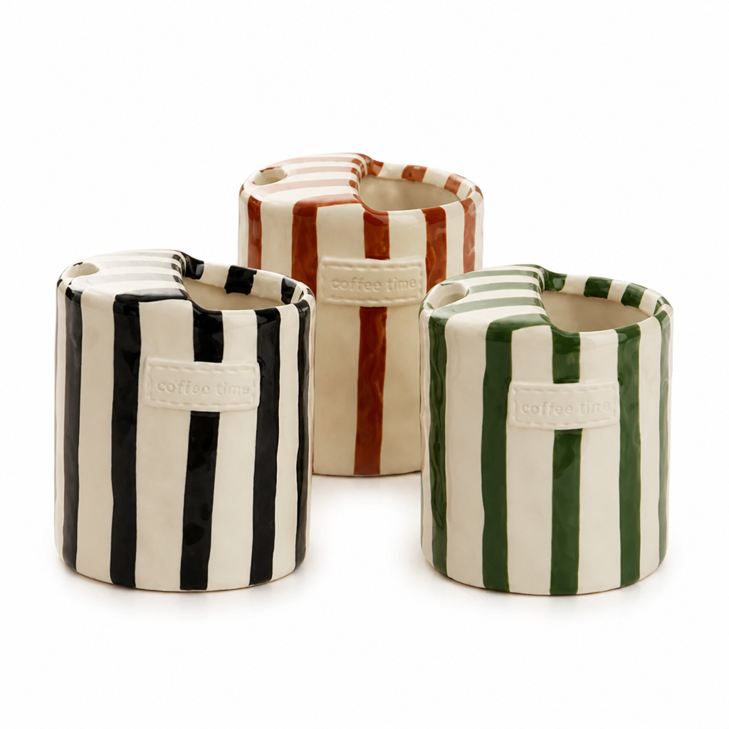 StripoCeram™ — Hold Warmth, Style, and Spill-Free Bliss in Every Sip
