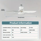 AeroLuma™ 40W LED Ceiling Fan Light — Instant Cool Comfort and Brilliant Glow, No Hassle Needed