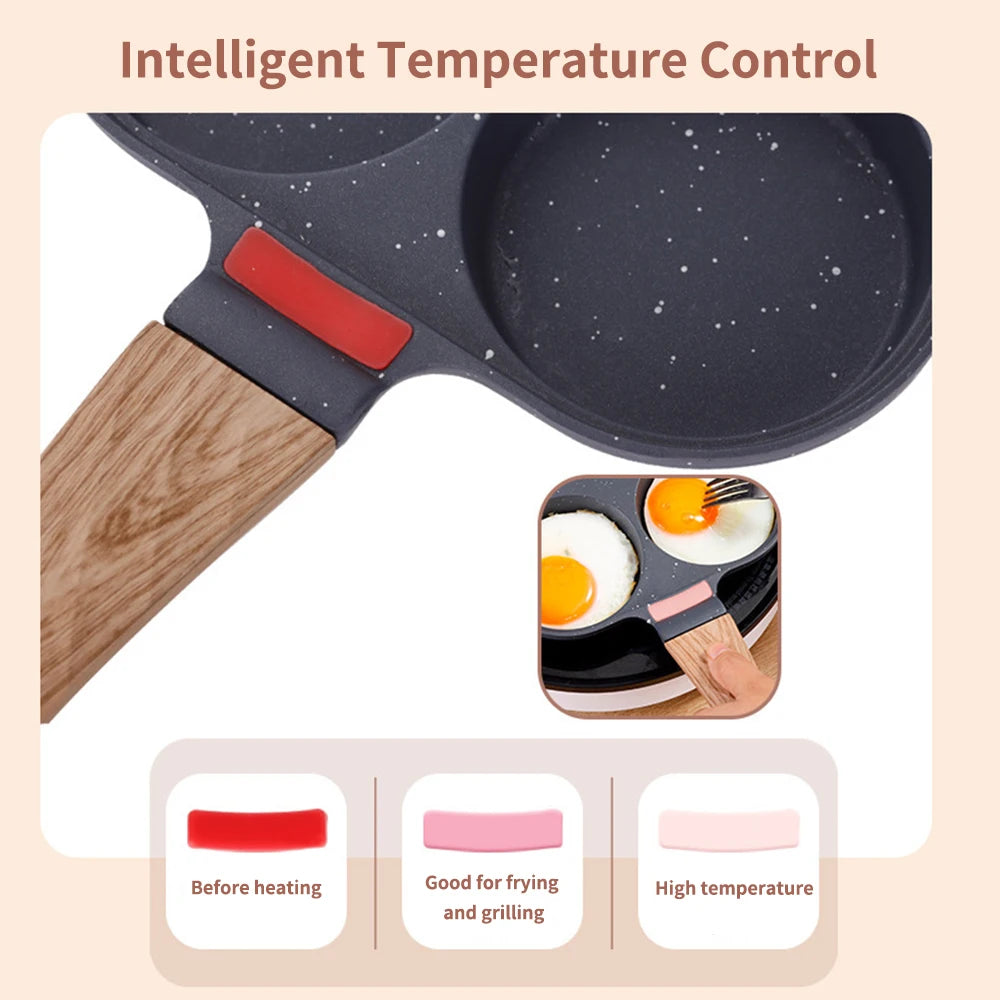 SunnySip™ 4-Cup Egg Frying Pan — Perfectly Cooked Mornings with Zero Stress and Effort