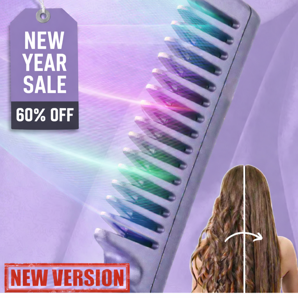 SilkaSilk™ Heated Comb — Effortless Frizz-Free Shine That Turns Heads Instantly