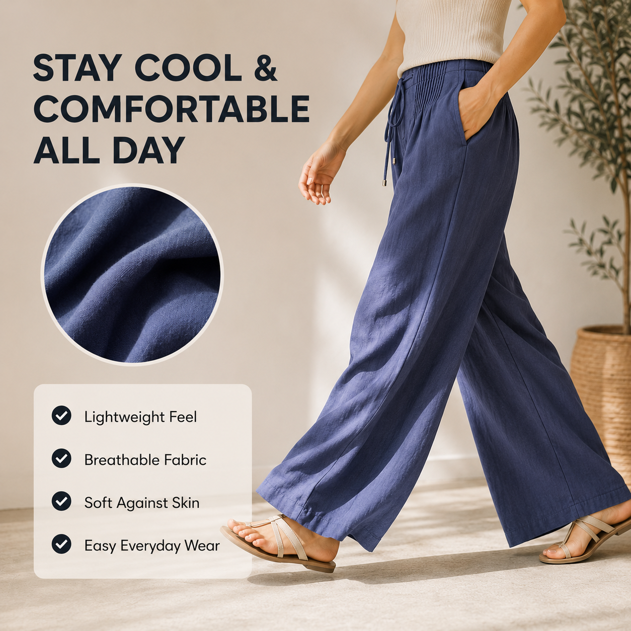 LumaEase™ Wide Leg Pants — Unlock All-Day Fresh Comfort and Effortless Style