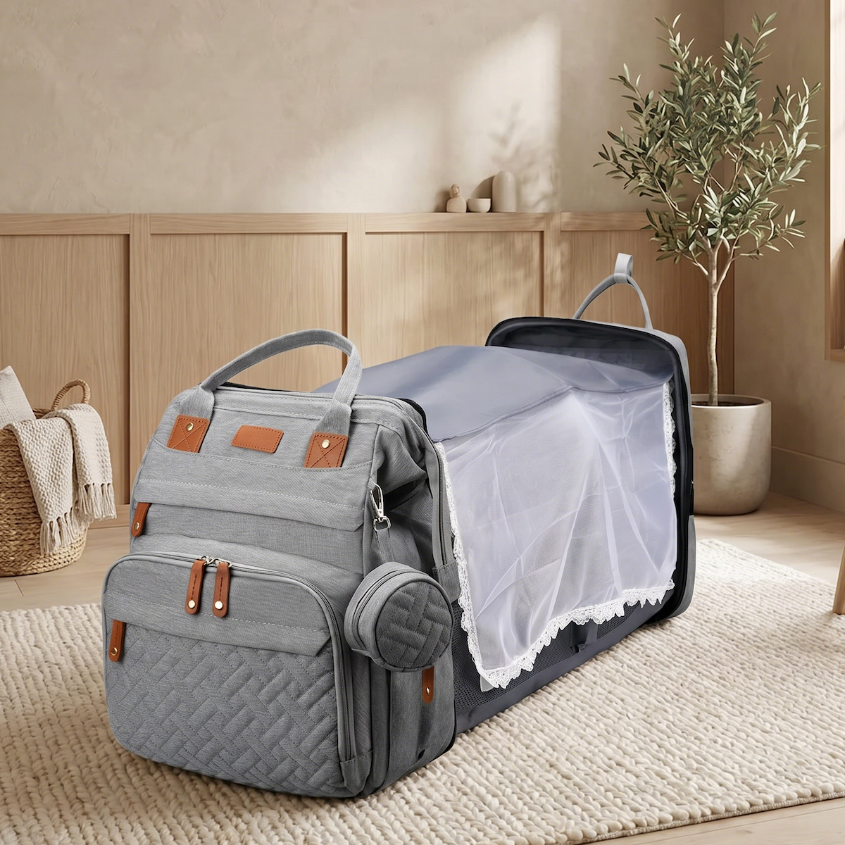 AuraNest™ — Effortless Control and Calm for Every Baby Adventure