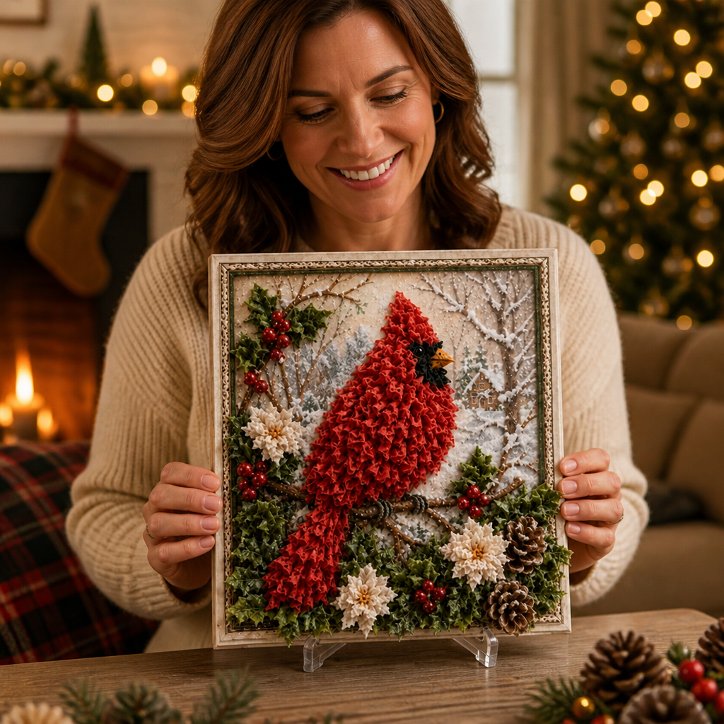JoyLoom™ 3D Christmas Fabric Art Kit — Create Stunning Holiday Masterpieces Without Sewing or Stress