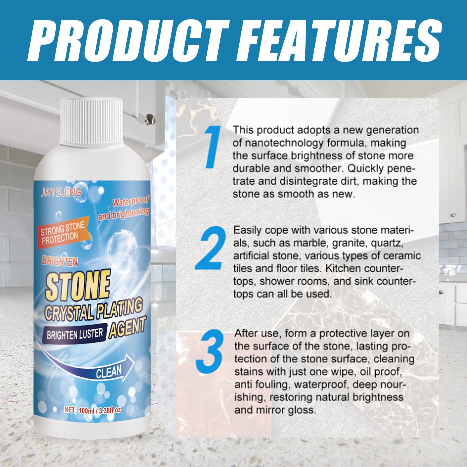 LumaStone™ — Effortless Rust Removal That Brings Your Stone Surfaces Back to Life