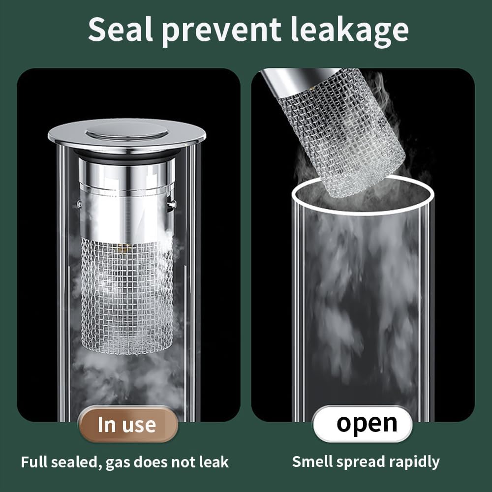 Stainless Steel Floor Drain Filter - Isolates Odors and Prevents Cockroaches