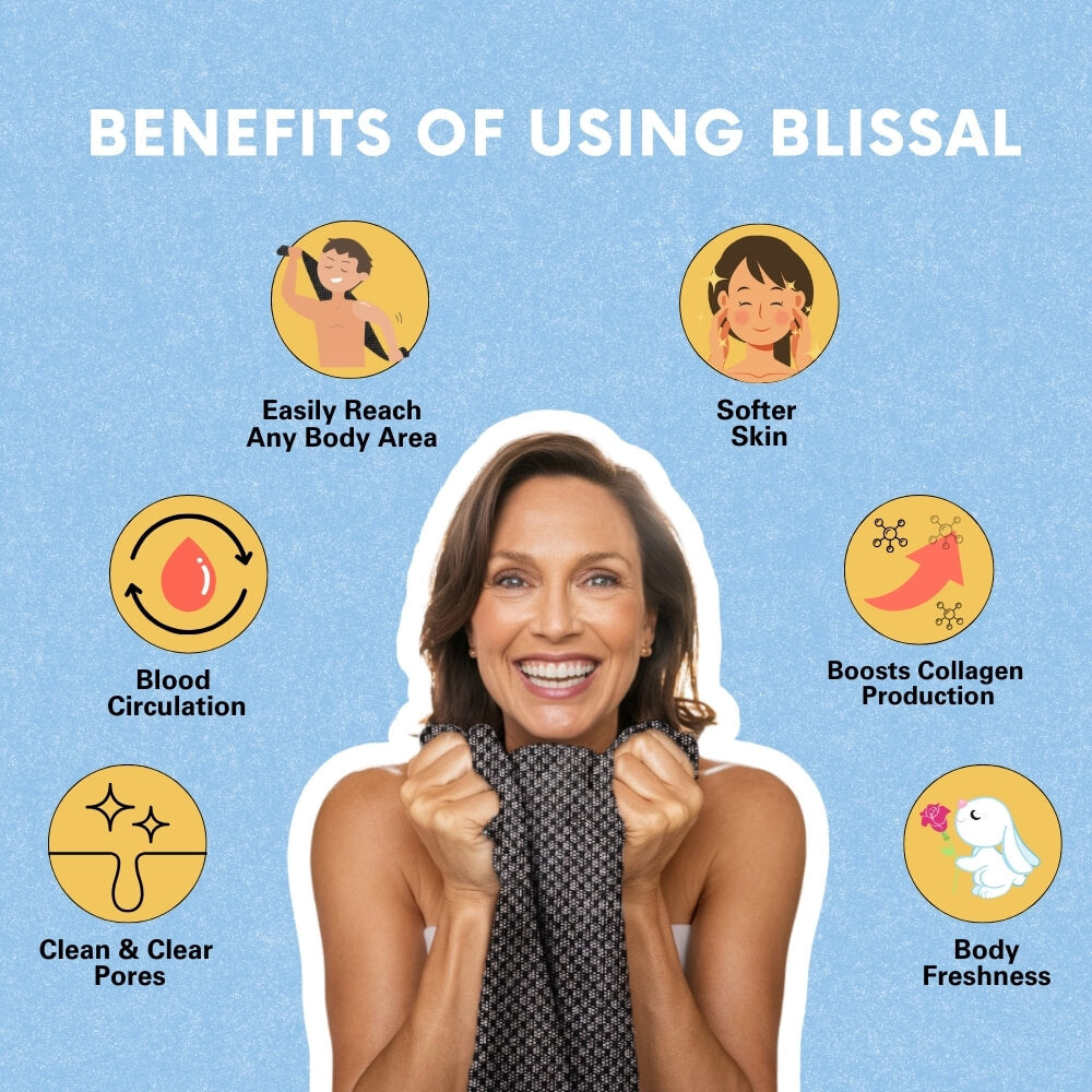 SilvaLuxe™ Exfoliating Shower Towel — Experience Silky, Radiant Skin That Boosts Your Confidence Every Day