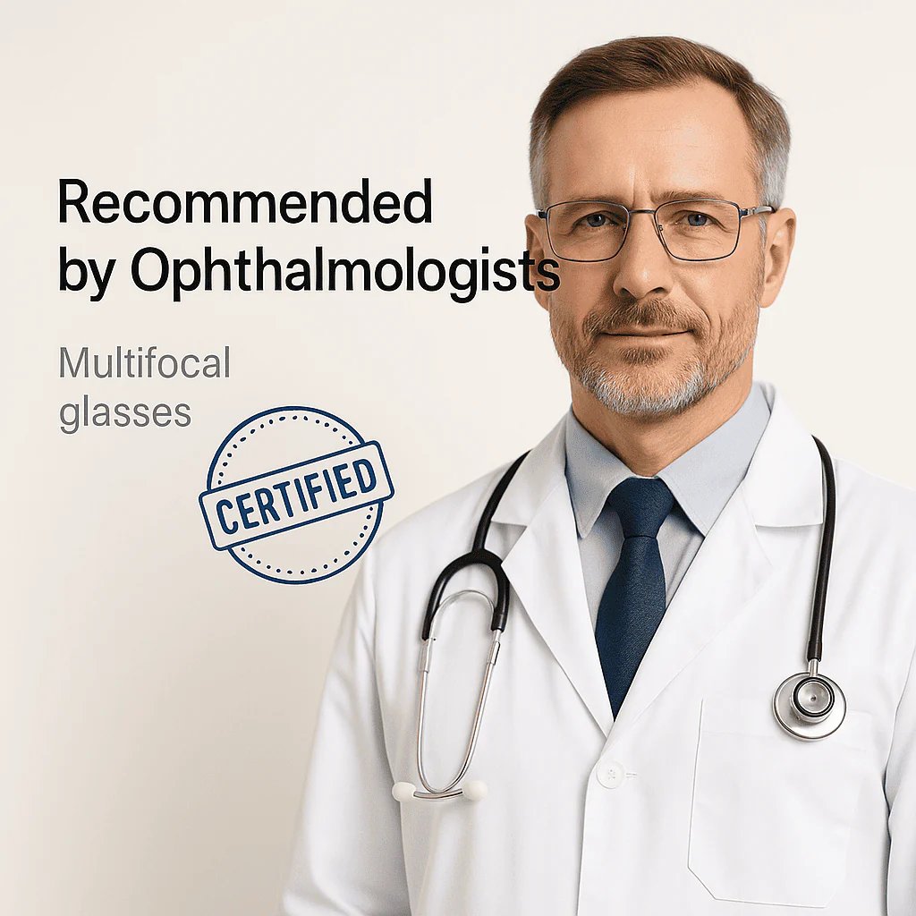 LumiFlex™ Multifocal Glasses — Effortless Focus for Crystal-Clear Vision All Day Long