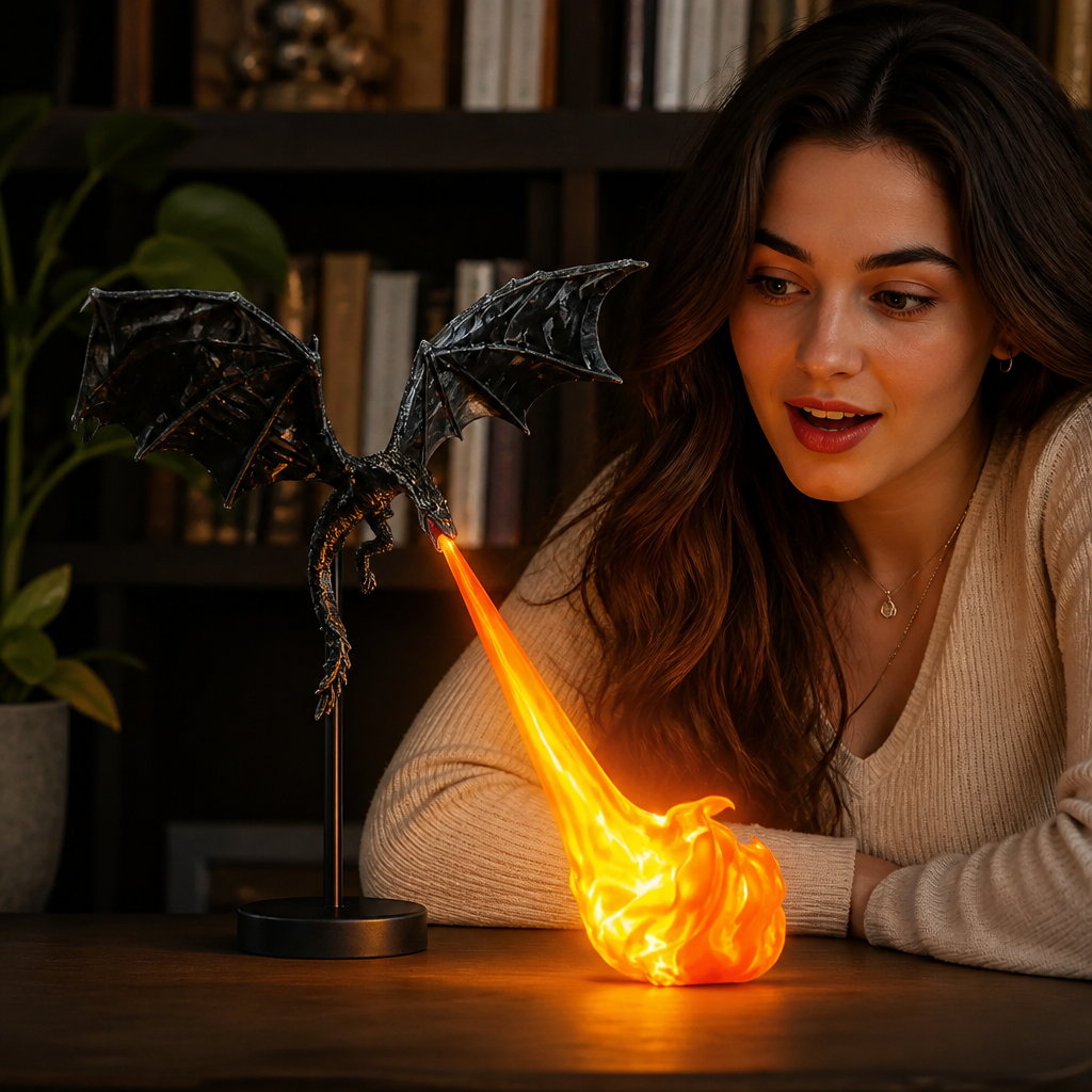 MythraFlame™ — Ignite Your Space with Hypnotic Dragon Fire Magic