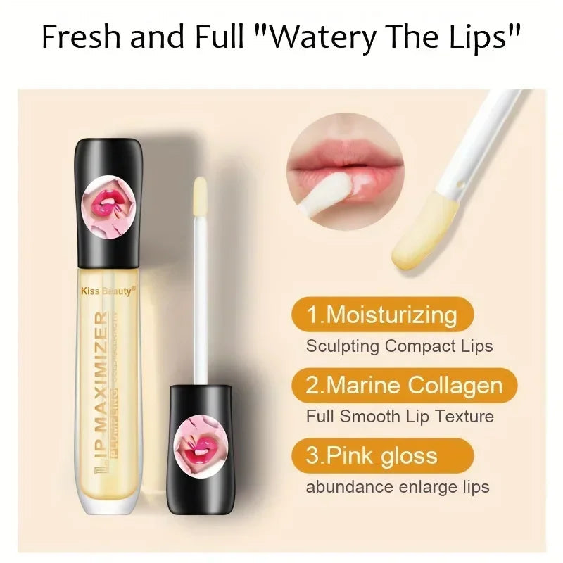 VeluxeLush™ Transparent Lip Plumping Oil — Unleash Soft, Smooth, Irresistibly Plump Lips Every Day