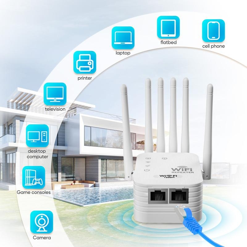 AxioWave™ Dual Band WiFi Extender — Crush Dead Zones and Power Every Device with Lightning-Fast WiFi