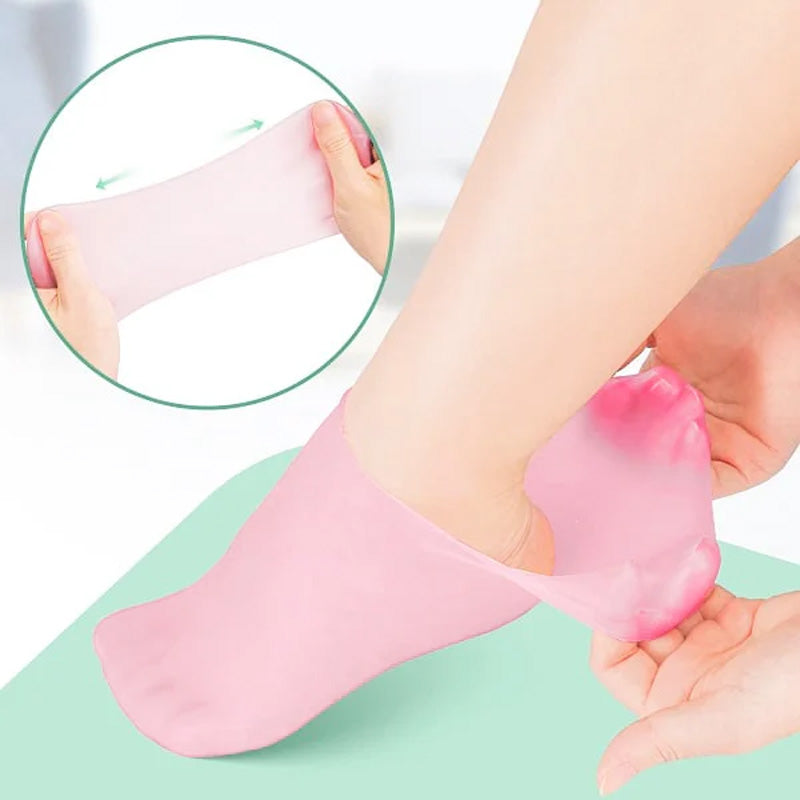 Chaussettes en silicone pour pédicure et spa des pieds (1 + 1 paire GRATUITE AUJOURD'HUI !)