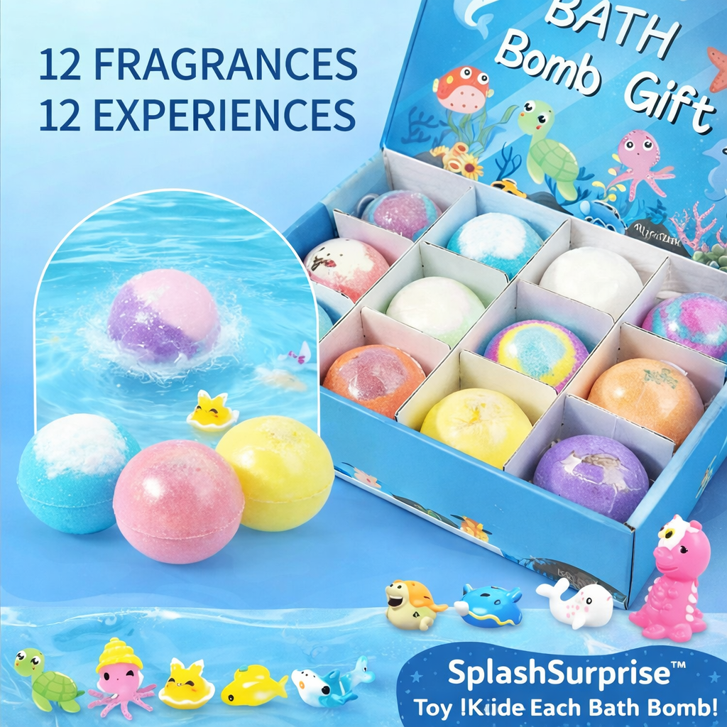 SeaSplash™ Easter Surprise Bath Bombs — Make Every Bath an Exciting Adventure Kids Beg For