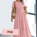 LuminaBelle™ Maxi Dress — Embrace Your Curves with Featherlight Freedom and Effortless Elegance