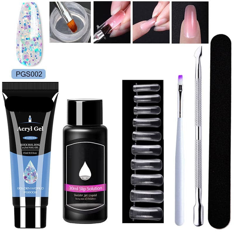LustraVibe™ Nail Art 7-Piece Set — Salon-Quality Nails That Shine, Flex, and Protect Your Natural Beauty for Weeks