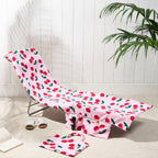 ShoreEase™ Sun Lounger Towel — Escape Sand Hassles with Instant Dry Comfort and Secure Storage
