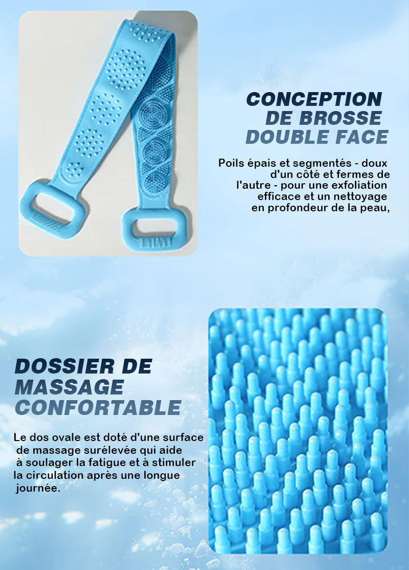 Silicone Bath Belt Exfoliating Brush
