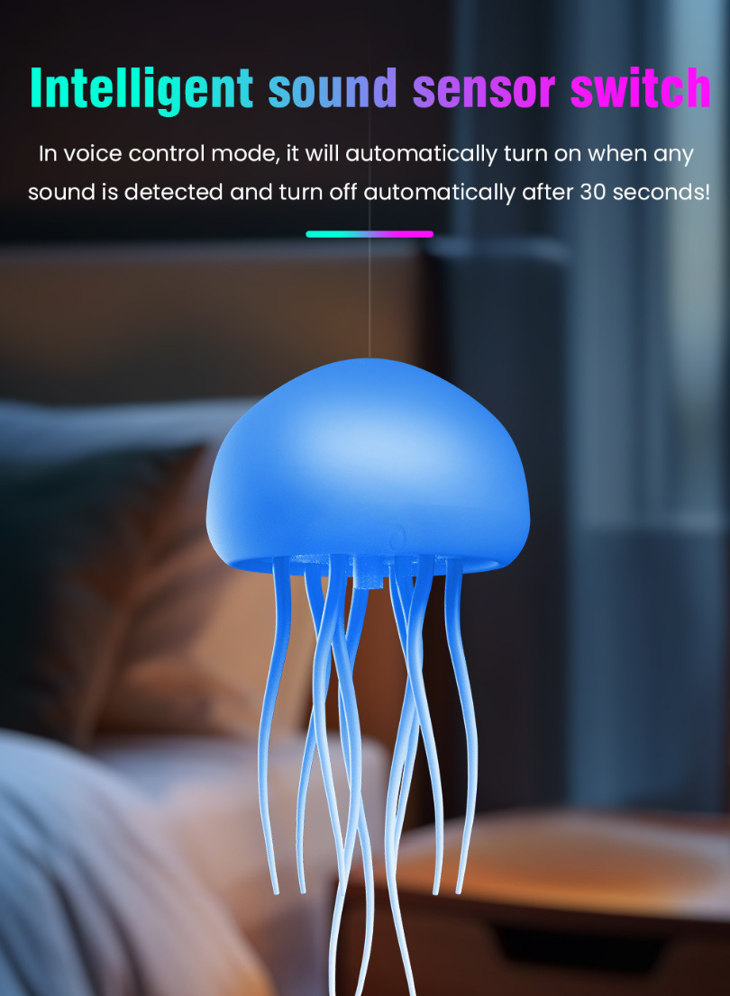 JellyFish LED-lamp - Ontspanning &amp; licht met één druk op de knop