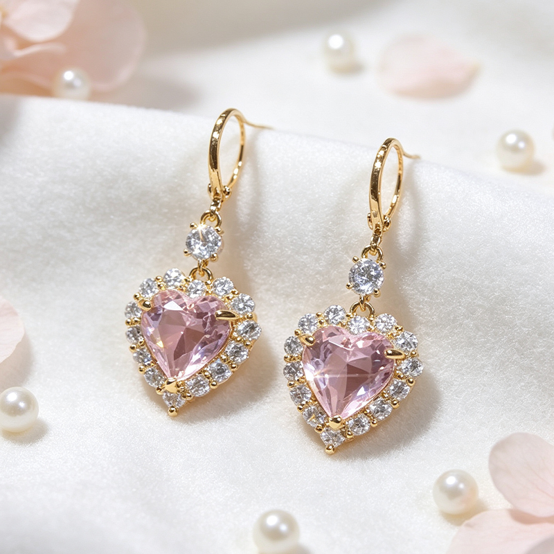 LuminaLuxe™ Heart-Shaped Drop Earrings — Unlock Irresistible Glow and Captivate Every Gaze
