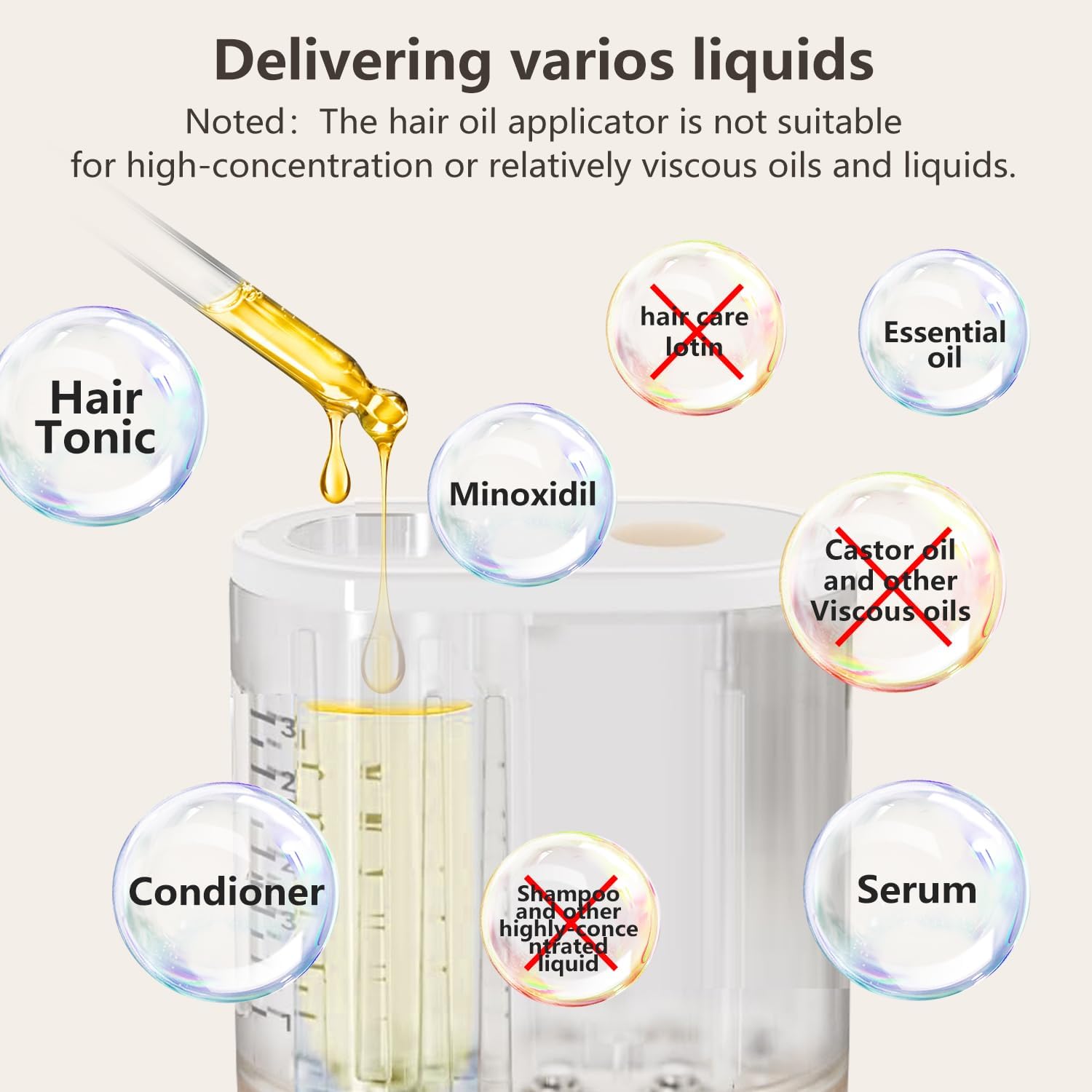 DADINE4U™ APPLICATEUR D'HUILE CAPILLAIRE ET DE MASSAGE AVANCÉ DU CUIR CHEVELU