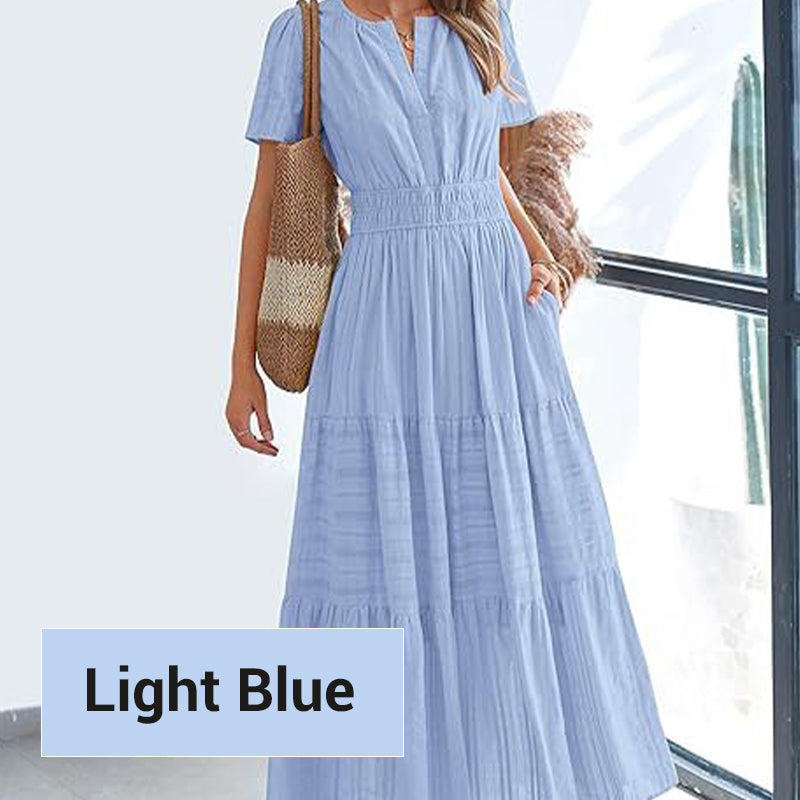 LuminaBelle™ Maxi Dress — Embrace Your Curves with Featherlight Freedom and Effortless Elegance