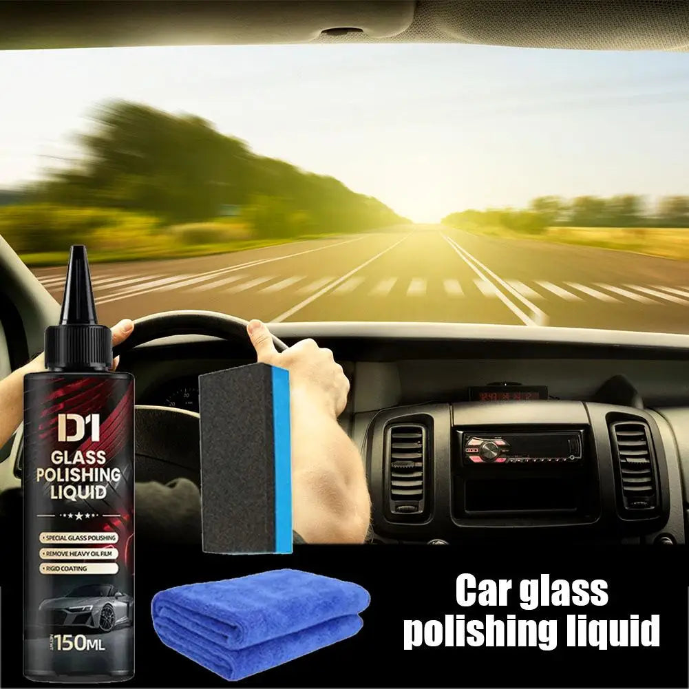 LumiFlex™ Polishing Liquid — Drive Fearlessly with Crystal-Clear, Streak-Free Glass Every Mile