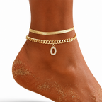 LumeaCharm™ Gold Initial Anklets — Wear Your Unique Story with Effortless Grace