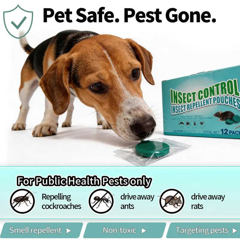 12-Pack of VeroGuard™ Repellent Pods — Banish Pests Silently and Reclaim Your Peace of Mind