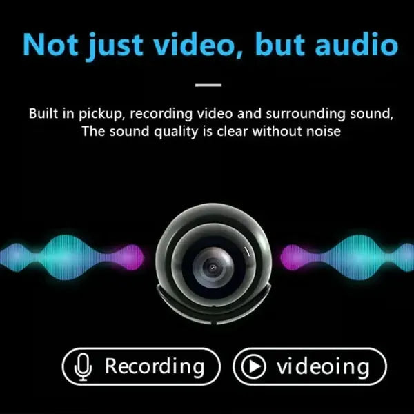 VigilLens™ Mini Camera — Stay Effortlessly Connected and Secure, Day and Night