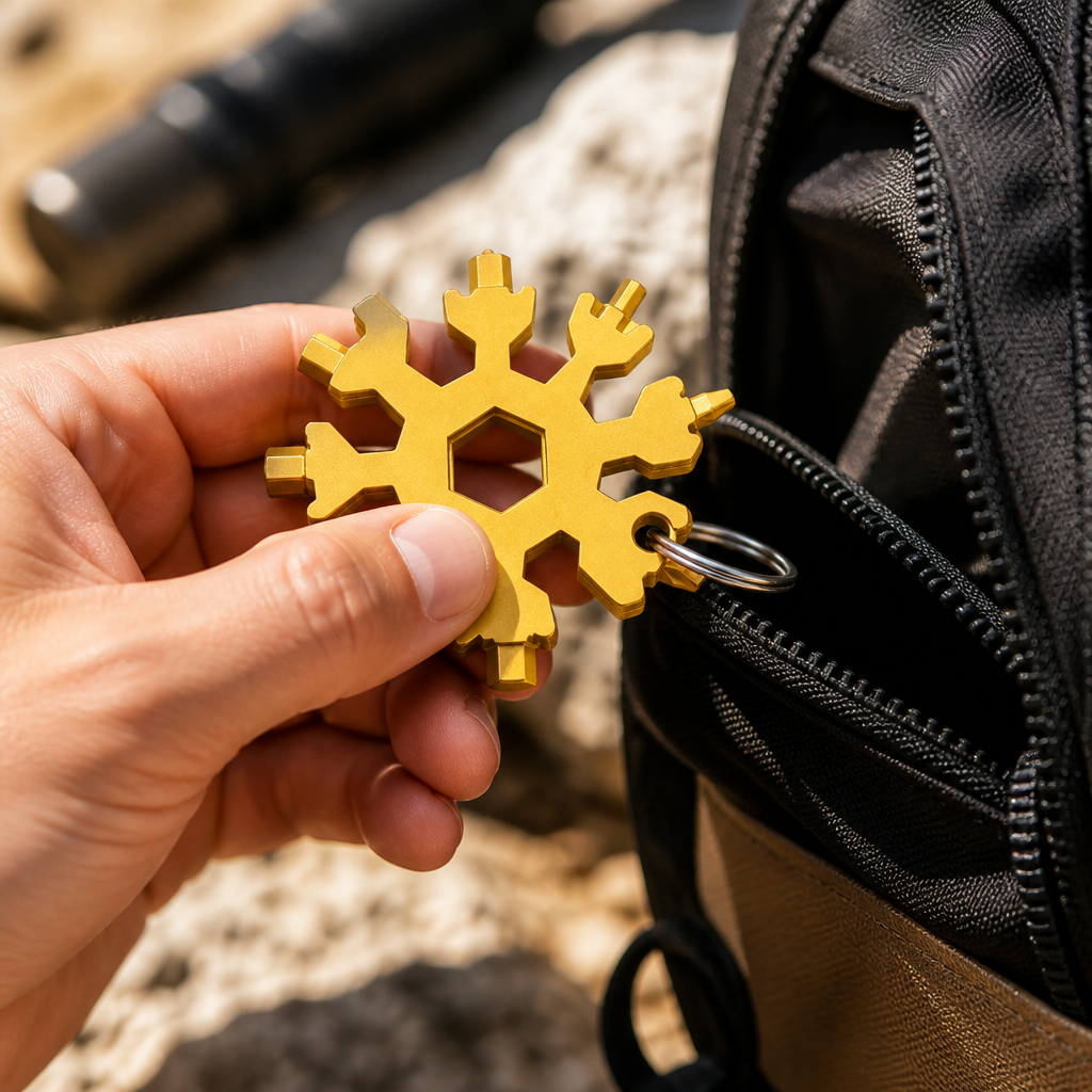 TitanHex™ Snowflake Multi-tool — Carry 18 Tools in One and Conquer Every Fix Instantly