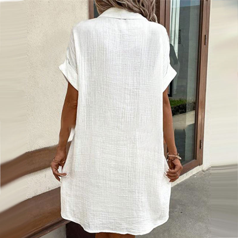 SolaraMist™ Shirt Dress — Feel Effortlessly Confident and Flawlessly Chic Every Day