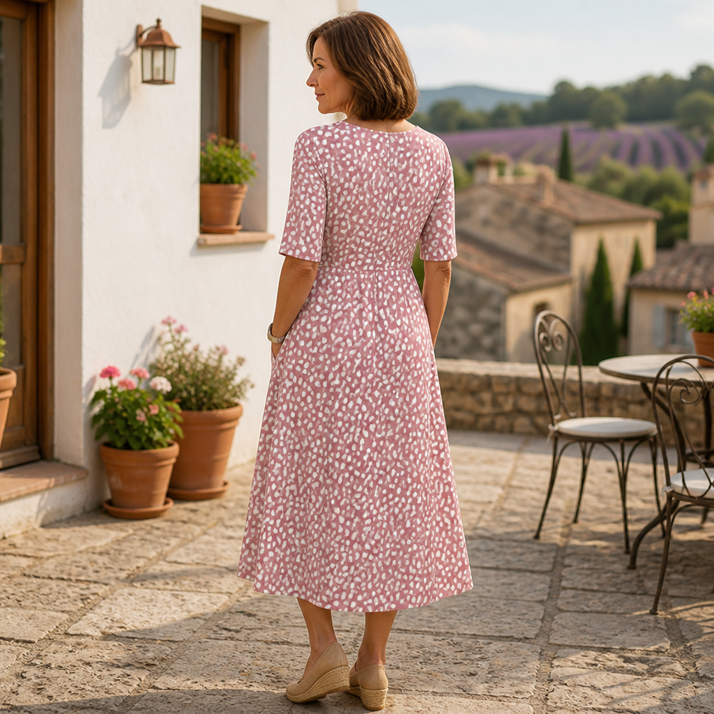 LunaVera™ Polka Dot Midi Dress — Effortless Elegance That Hides Flaws and Boosts Your Confidence