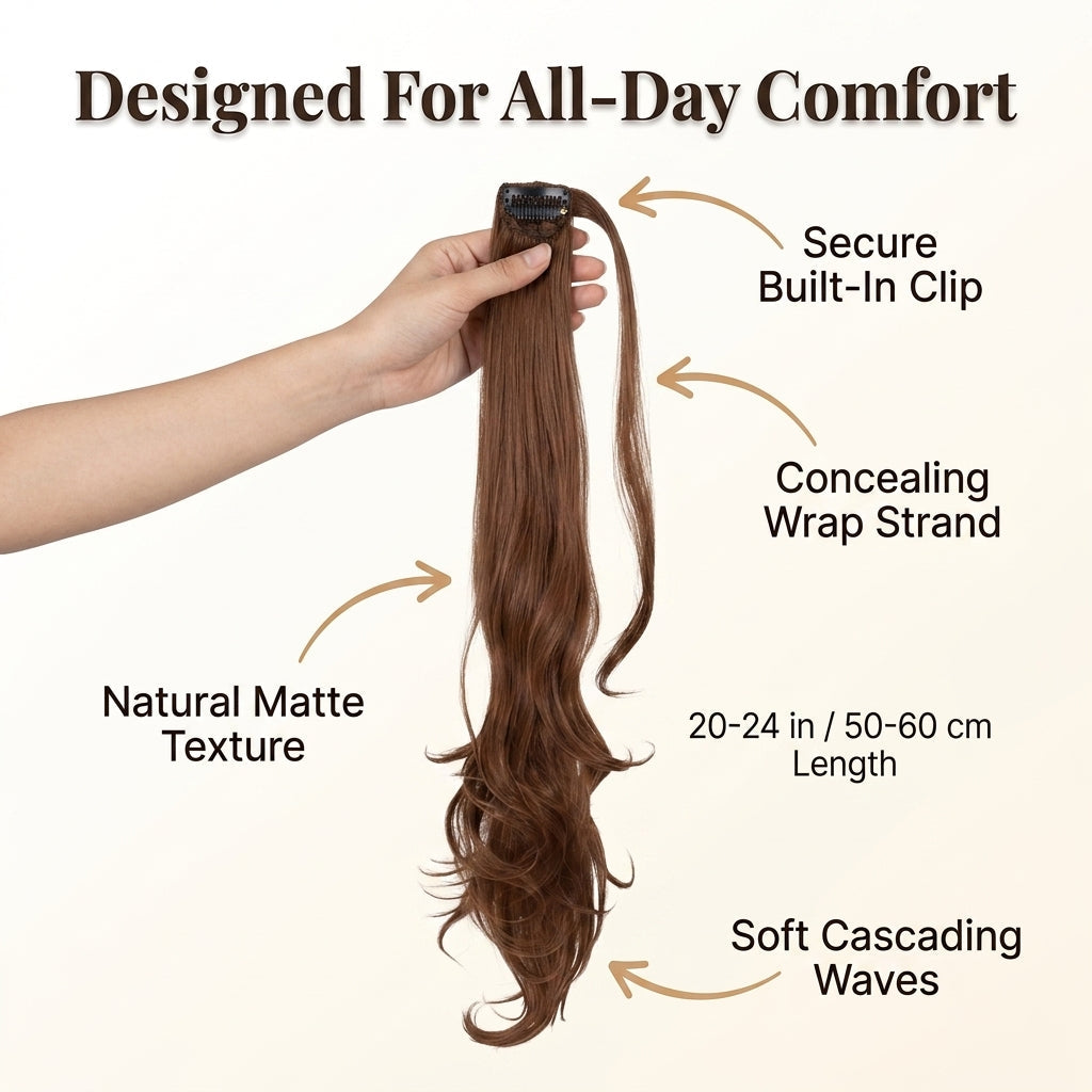SilkAura™ Ponytail Extension — Unlock Instant Volume and All-Day Glam Confidence