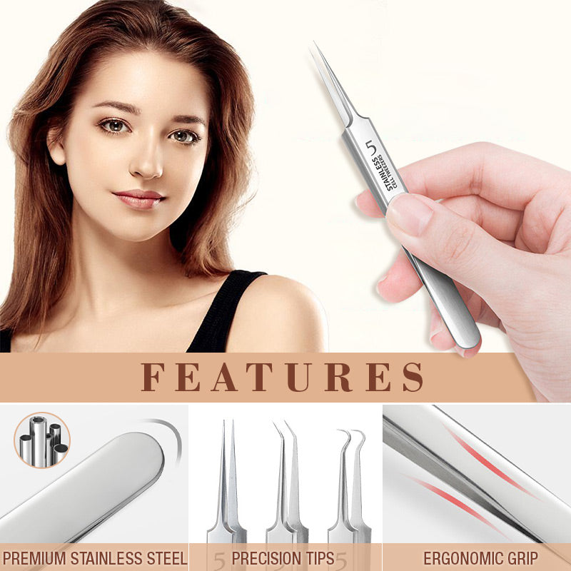 DermaSculpt™ Tweezers Set — Unlock Flawless, Confident Skin with Precise, Pain-Free Extraction