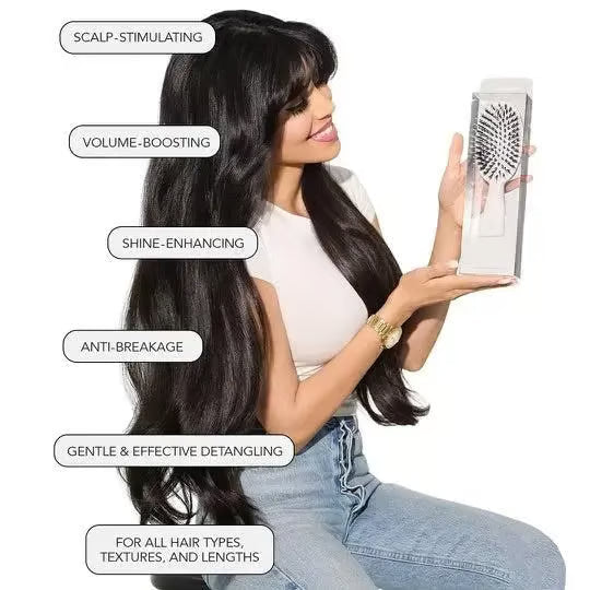 LuxeSilk™ Paddle Brush — Effortless Smoothness That Makes Your Hair Shine With Confidence