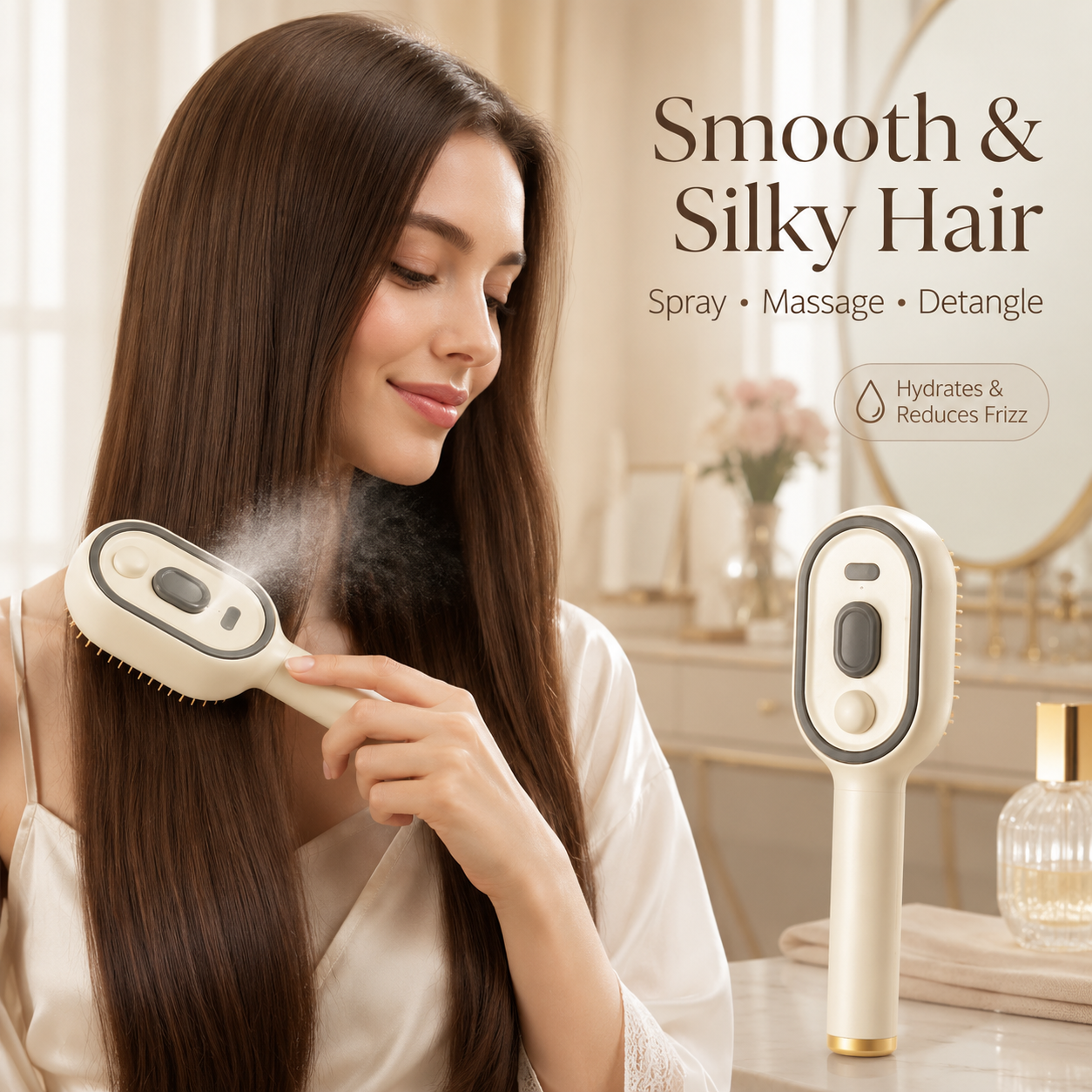 HydraMist™ Air Cushion Massage Comb — Turn Tangled Mess Into Silky, Stress-Free Strands Every Day