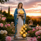 Virgin Mary Rose Garden Light™ — Warm Your Heart with a Radiant Glow of Hope and Peace