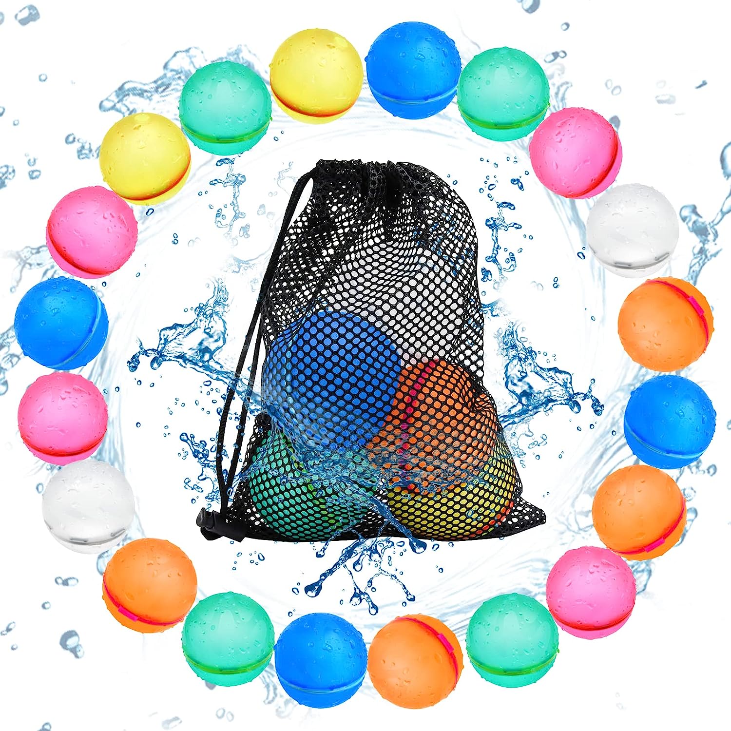 Reusable Water Balloons - 12 pieces