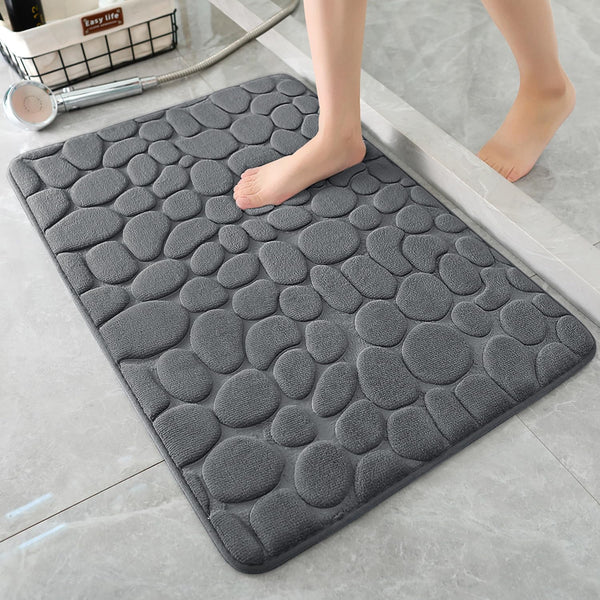 ZephyrNest™ Cobblestone Mat — Wrap Your Feet in Cozy Safety and Instant Dryness