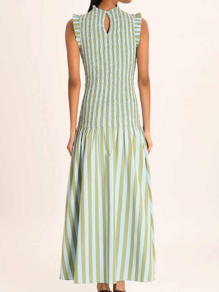 VelaVerve™ Stripe Maxi Dress — Unleash Effortless Elegance That Moves with You